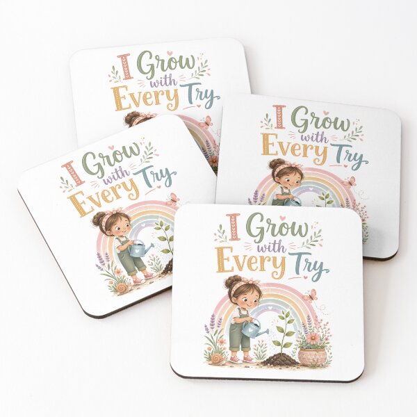Item preview, I Grow With Every Try – Cute Growth Mindset Classroom Poster designed and sold by LoveNurseries.