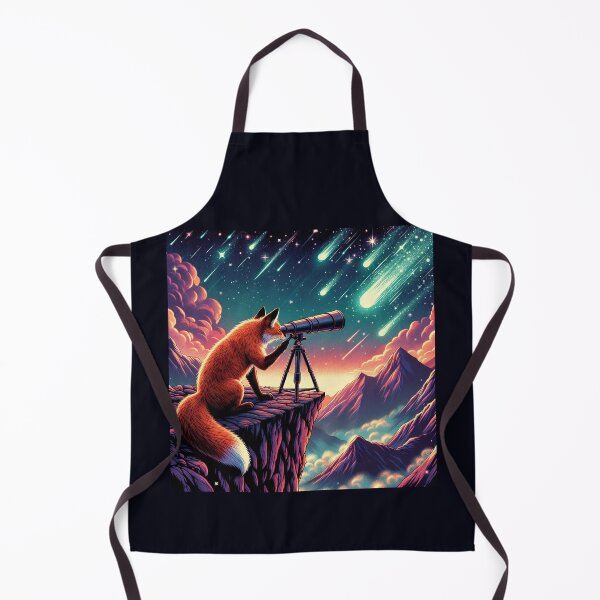 Item preview, Curious Fox Stargazer – Cosmic Exploration Art designed and sold by Dogandesighn.