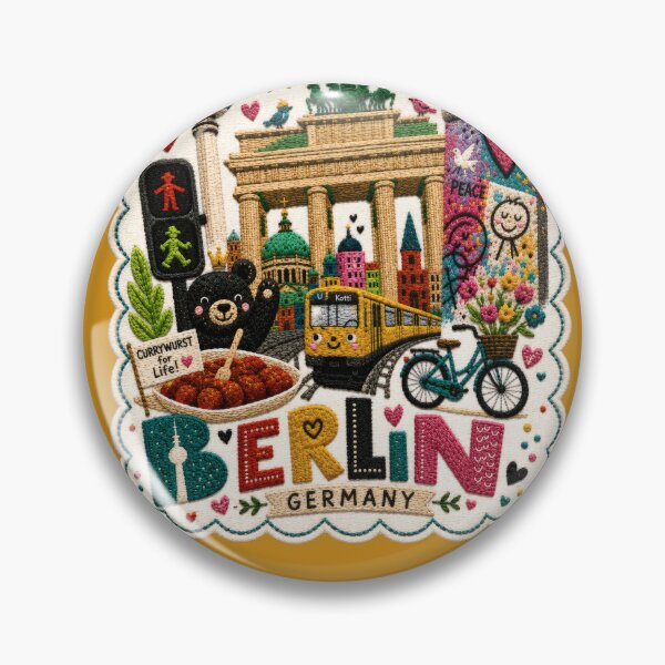 Item preview, Berlin Embroidery Style City Travel Art designed and sold by Witsprings.