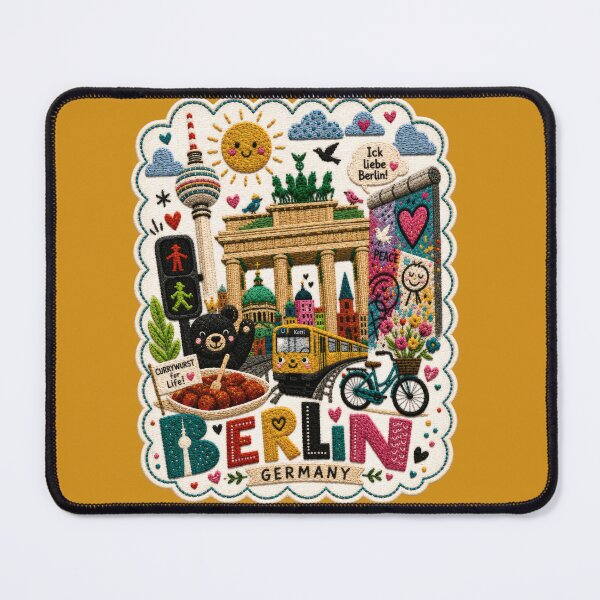 Item preview, Berlin Embroidery Style City Travel Art designed and sold by Witsprings.