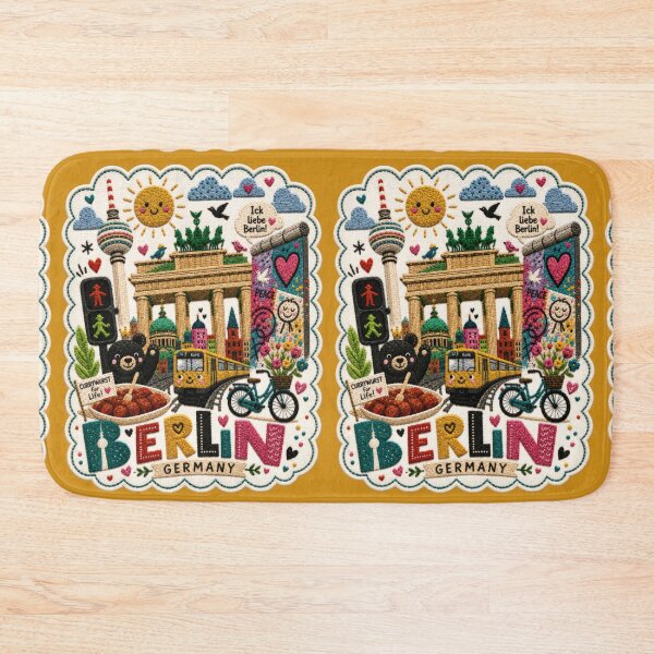 Item preview, Berlin Embroidery Style City Travel Art designed and sold by Witsprings.