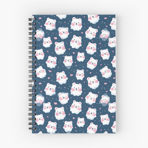 Item preview, Cute Kawaii Polar Bear Cub Arctic Animal Pattern designed and sold by NicolasGlowArt.