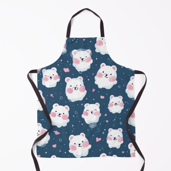 Item preview, Cute Kawaii Polar Bear Cub Arctic Animal Pattern designed and sold by NicolasGlowArt.