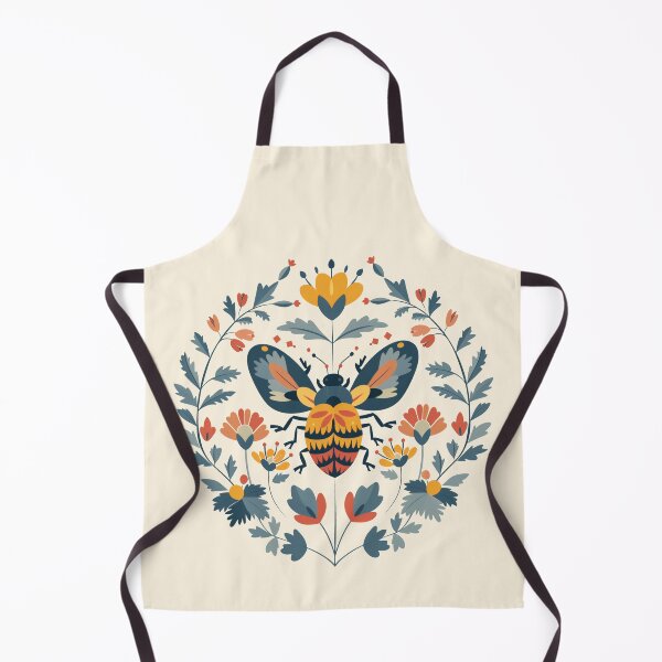 Item preview, Scandinavian Folk Art, Ladybug With Flowers designed and sold by xiao xuans.