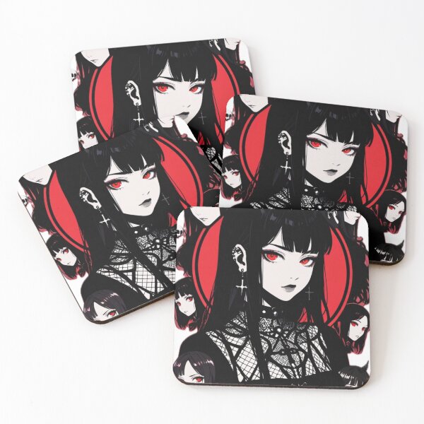 Item preview, Dark Anime Girl Collection | Gothic Waifu Group Art designed and sold by AnimDream .