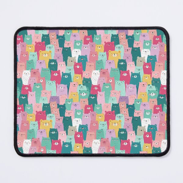 Item preview, Cute Colorful Happy Bear Pattern Design designed and sold by NicolasGlowArt.