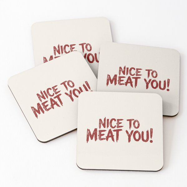 Item preview, [TEXT ONLY] No.1: NICE TO MEAT YOU! Funny BBQ designed and sold by NO BEAVER NO PUNK.