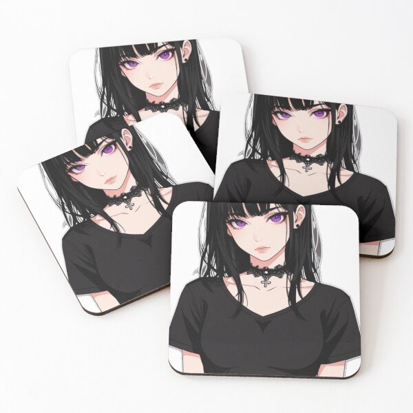 Item preview, Dark Aesthetic Anime Girl | Gothic Streetwear Waifu Art designed and sold by AnimDream .