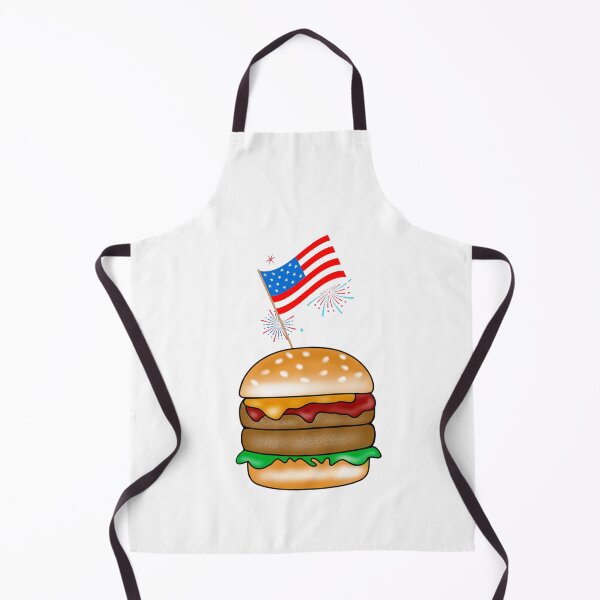 Item preview, Fourth Of July American Flag Hamburger designed and sold by Sartoris Art.