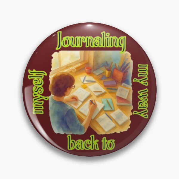 Item preview, Journaling My Way Back To Myself Aesthetic Desk Illustration designed and sold by Miheerala.