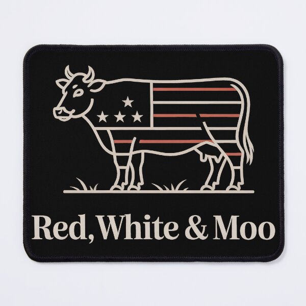 Item preview, Red White and Moo 4th of July designed and sold by Millsoft.