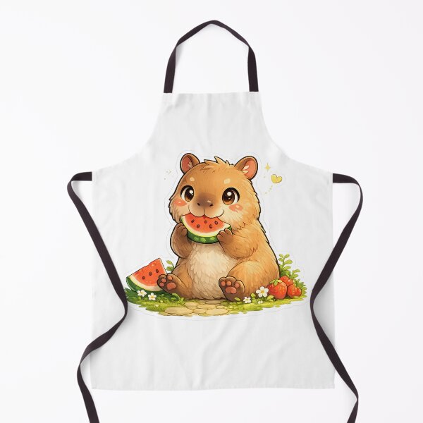 Item preview, Cute Capybara Watermelon Sticker designed and sold by PixelMood Stickers.
