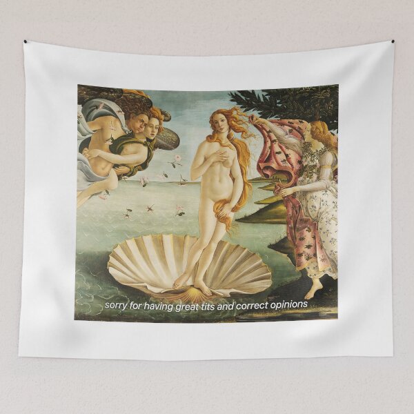 Item preview, Great Tits and correct Opinions. Botticelli designed and sold by AvantGardeHumor.