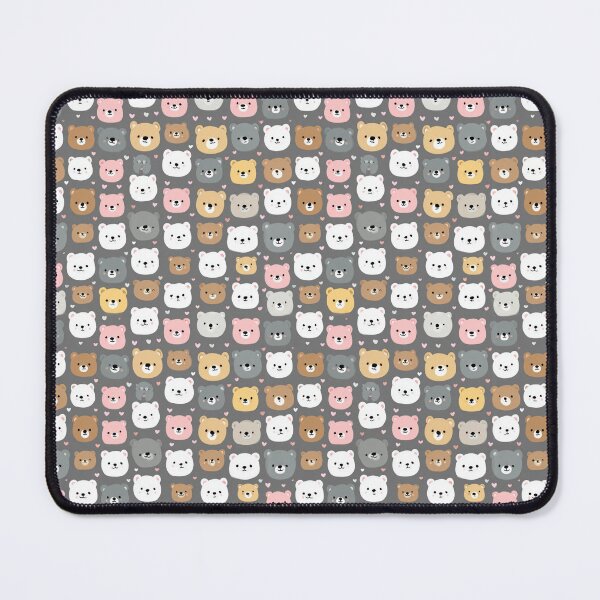 Item preview, Cute Kawaii Baby Bear Hearts Pattern designed and sold by NicolasGlowArt.