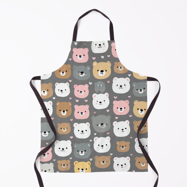 Item preview, Cute Kawaii Baby Bear Hearts Pattern designed and sold by NicolasGlowArt.