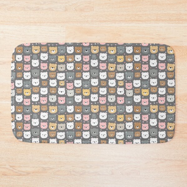 Item preview, Cute Kawaii Baby Bear Hearts Pattern designed and sold by NicolasGlowArt.