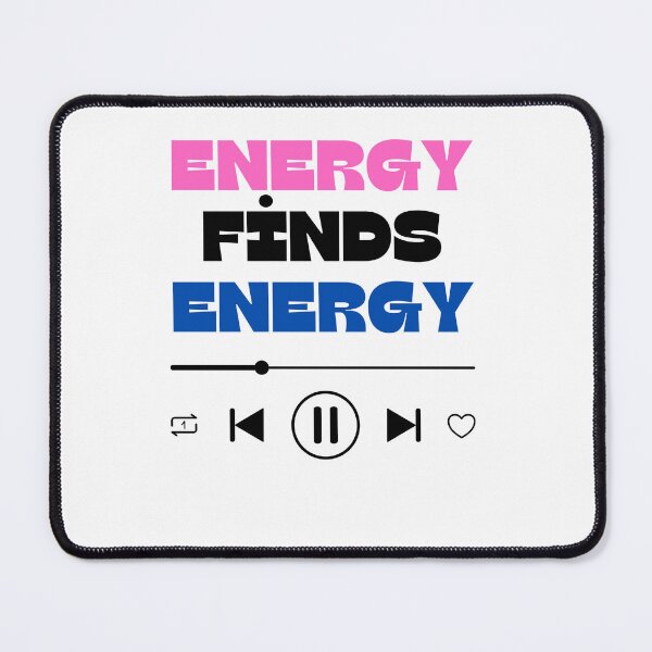 Item preview, Energy Finds Energy | Motivational Aesthetic Typography Design T-Shirt designed and sold by MagnetStyle.