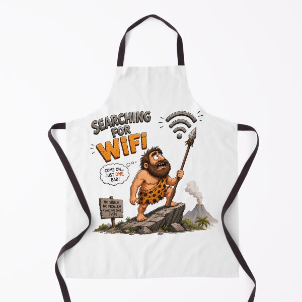 Item preview, WiFi Hunter Funny T-Shirt | Caveman Internet Meme designed and sold by JustResultsCo.