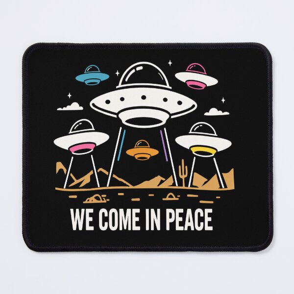 Item preview, We Come in Peace designed and sold by AlienJoy.