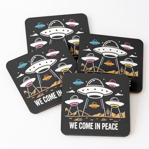 Item preview, We Come in Peace designed and sold by AlienJoy.