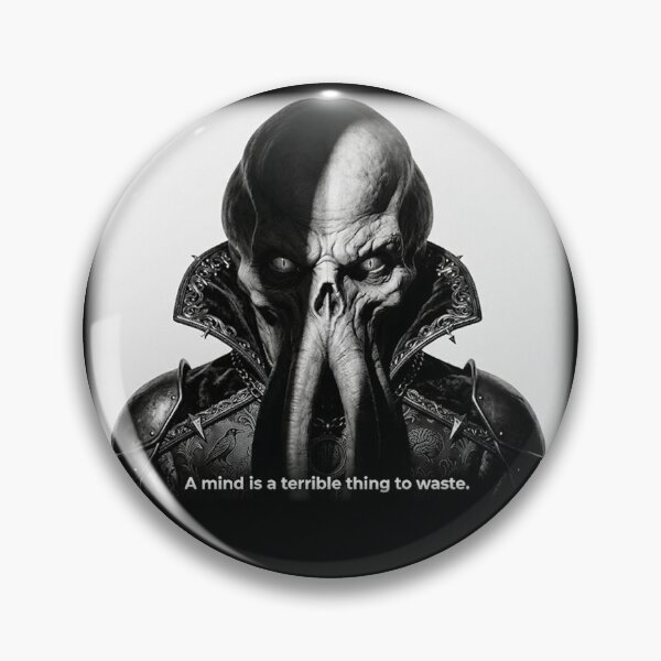 Item preview, Mind Flayer Illithid "A Mind Is A Terrible Thing To Waste" RPG Sticker designed and sold by AestheticRPG .