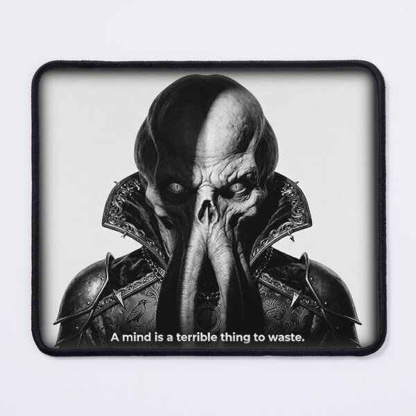 Item preview, Mind Flayer Illithid "A Mind Is A Terrible Thing To Waste" RPG Sticker designed and sold by AestheticRPG .