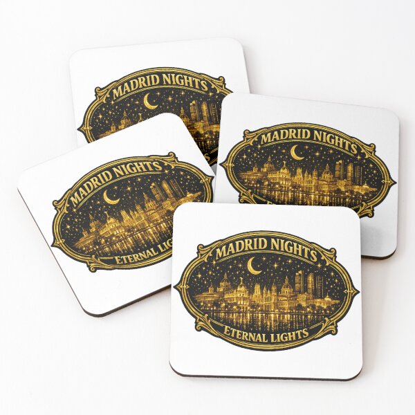 Item preview, Madrid Golden Night Skyline Glow designed and sold by Dresut.
