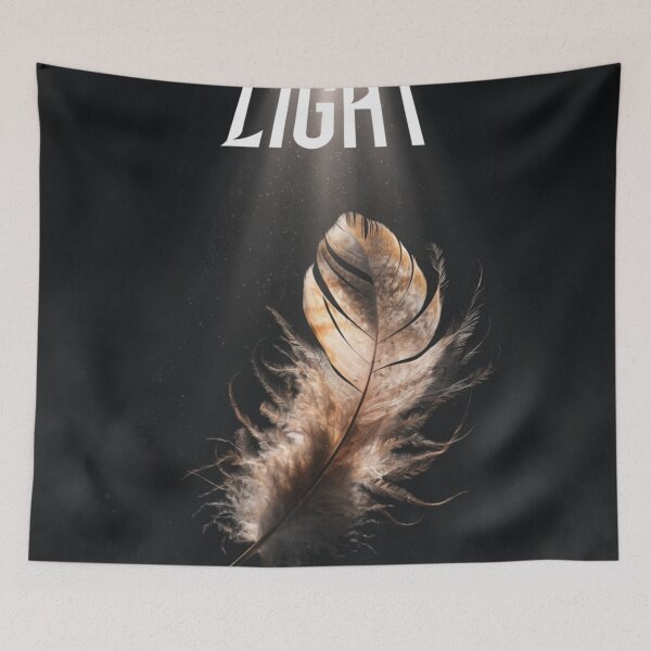 Item preview, Light – Minimal Spiritual Feather Artwork designed and sold by LordOfWear.