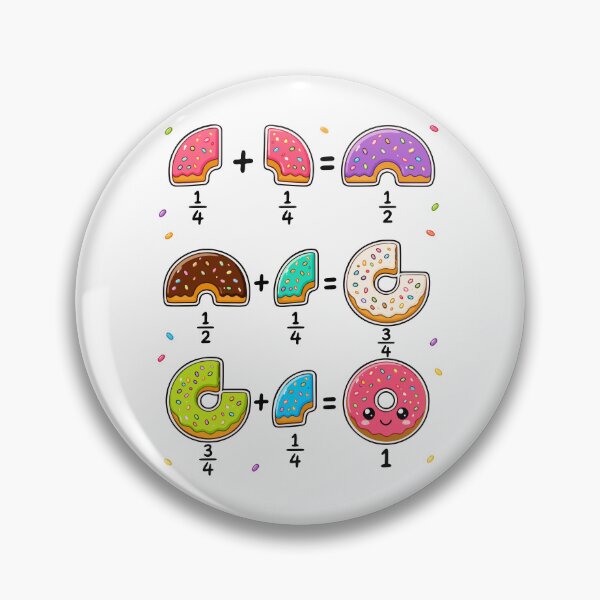 Item preview, Donut Fractions Learning Math Humor designed and sold by HandicraftArt.