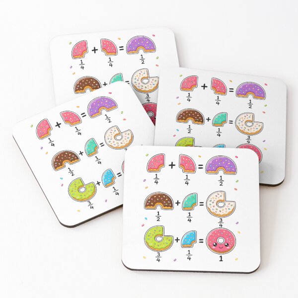Item preview, Donut Fractions Learning Math Humor designed and sold by HandicraftArt.