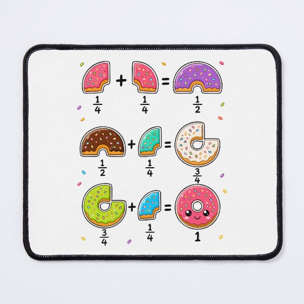 Item preview, Donut Fractions Learning Math Humor designed and sold by HandicraftArt.