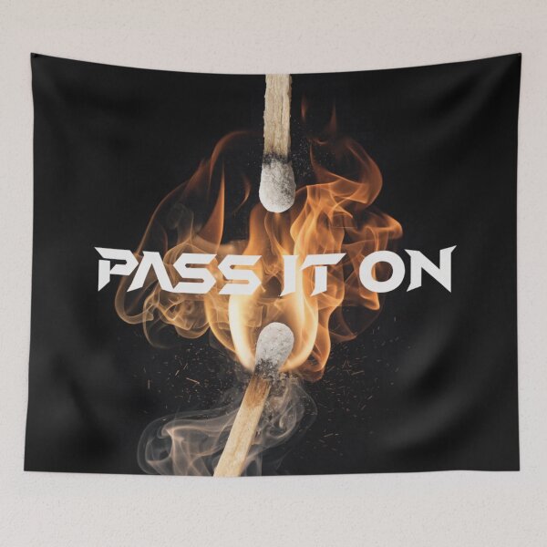 Item preview, Passion Ignites Passion – Motivational Fire Artwork designed and sold by LordOfWear.