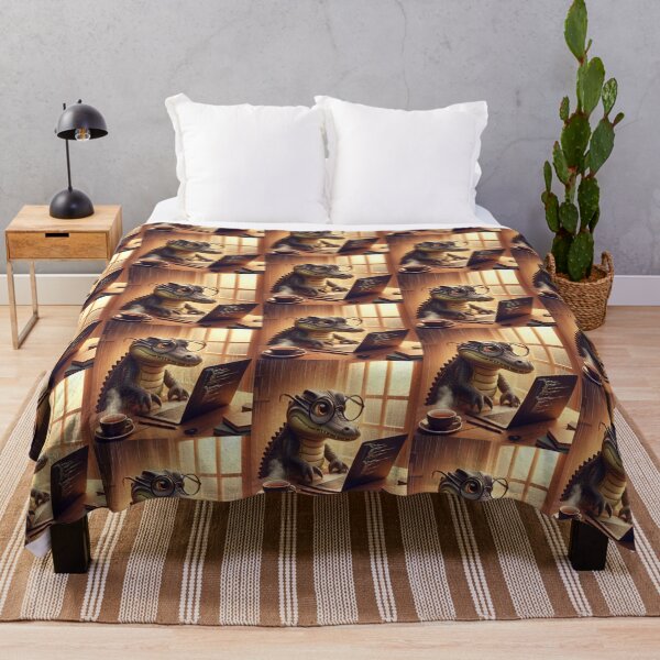 Item preview, Coding Alligator – Cozy Programmer Animal Art designed and sold by Dogandesighn.