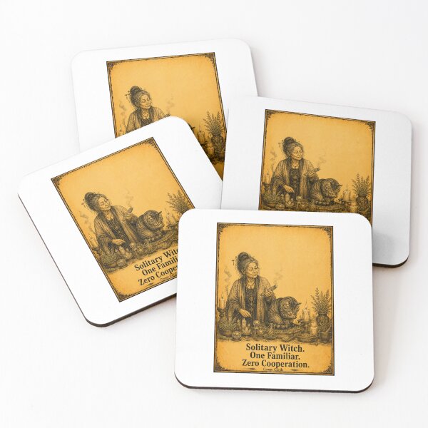 Item preview, Crone Cards - Solitary Witch. One Familiar. Zero Cooperation. designed and sold by Kay Mhor Studio.