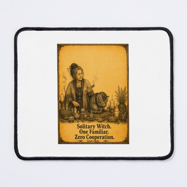 Item preview, Crone Cards - Solitary Witch. One Familiar. Zero Cooperation. designed and sold by Kay Mhor Studio.