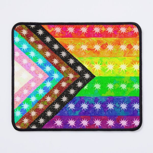 Item preview, Inclusive Progress Pride Flag | Hand Drawn Starburst Pattern | LGBTQ+ Watercolor Art designed and sold by ghostieking.