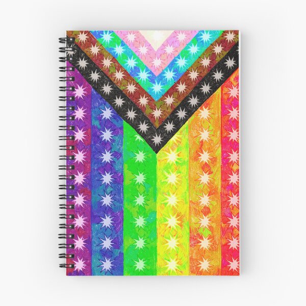 Item preview, Inclusive Progress Pride Flag | Hand Drawn Starburst Pattern | LGBTQ+ Watercolor Art designed and sold by ghostieking.