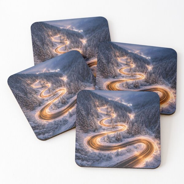 Item preview, Winter Forest Road – Scenic Nature Wall Art designed and sold by Yomere.