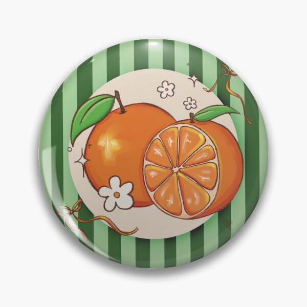 Item preview, Oranges with Green Stripe Background designed and sold by GreenTStudio.