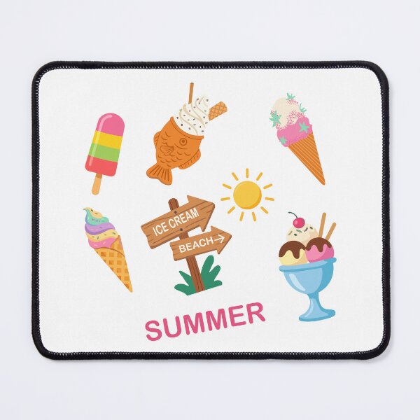 Item preview, Cute Summer Ice Cream Sticker Set designed and sold by BetweenForms.