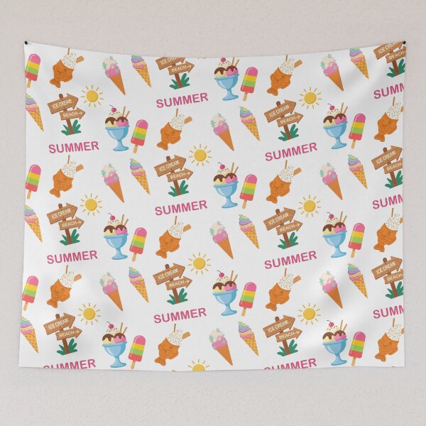 Item preview, Cute Summer Ice Cream Sticker Set designed and sold by BetweenForms.