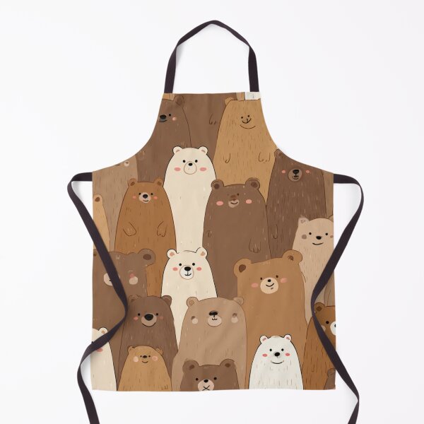 Item preview, Cute Kawaii Bear Pattern Adorable Woodland Animals designed and sold by NicolasGlowArt.