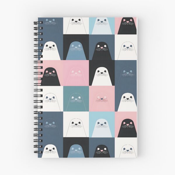 Item preview, Pink harbor seal pattern designed and sold by uunaa.