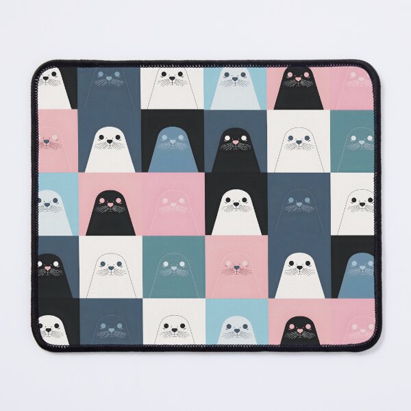 Item preview, Pink harbor seal pattern designed and sold by uunaa.