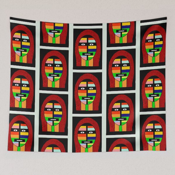 Item preview, Colorful Abstract Mask Art designed and sold by Elaine M Hayward .