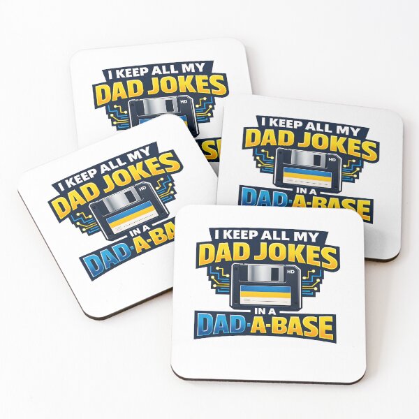 Item preview, I Keep All My Dad Jokes In A Dad-A-Base Funny  Father's Day Gift Tech Dad Pun T-Shirt designed and sold by VaultVibes.