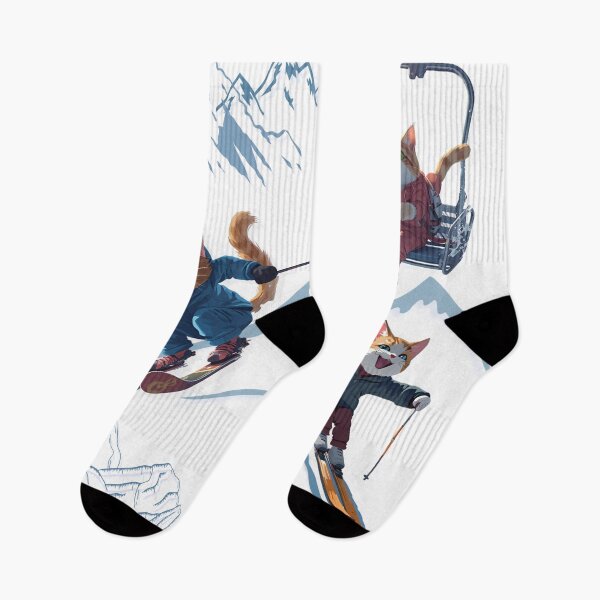 Item preview, Happy Cats On Ski Adventure designed and sold by DigitalShoppeIL.