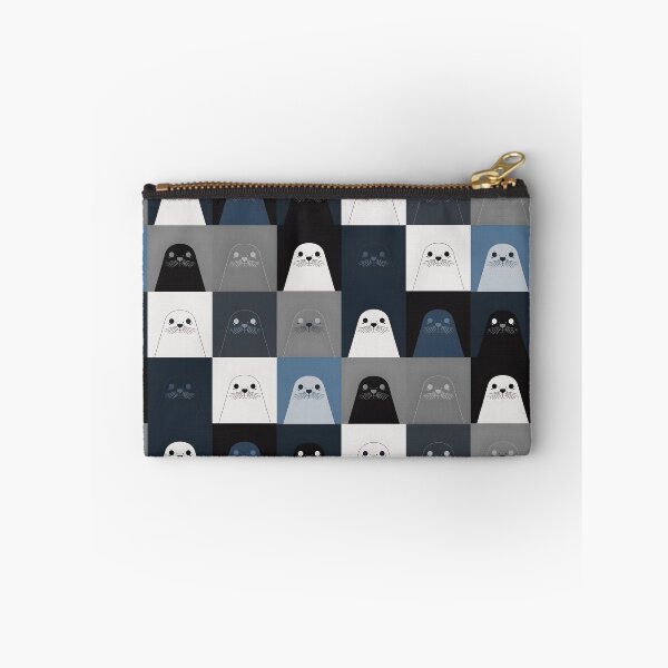 Item preview, Blue harbor seal pattern designed and sold by uunaa.