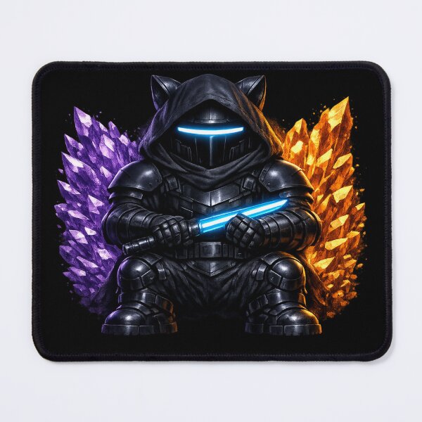 Item preview, Shadow Paw — Armored Cat Warrior | Crystal Fire & Neon Blade Art designed and sold by ArtoryWorks.