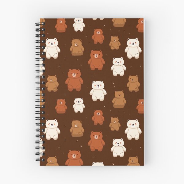 Item preview, Cute Teddy Bear Pattern Kawaii Stuffed Animal designed and sold by NicolasGlowArt.